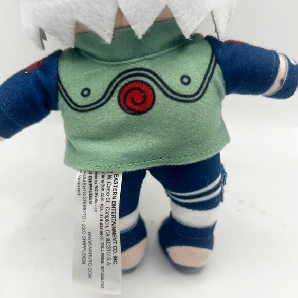Naruto Shippuden 8'' Kakashi Plush Anime Doll Great Eartern Entertainment EUC - Picture 5 of 5